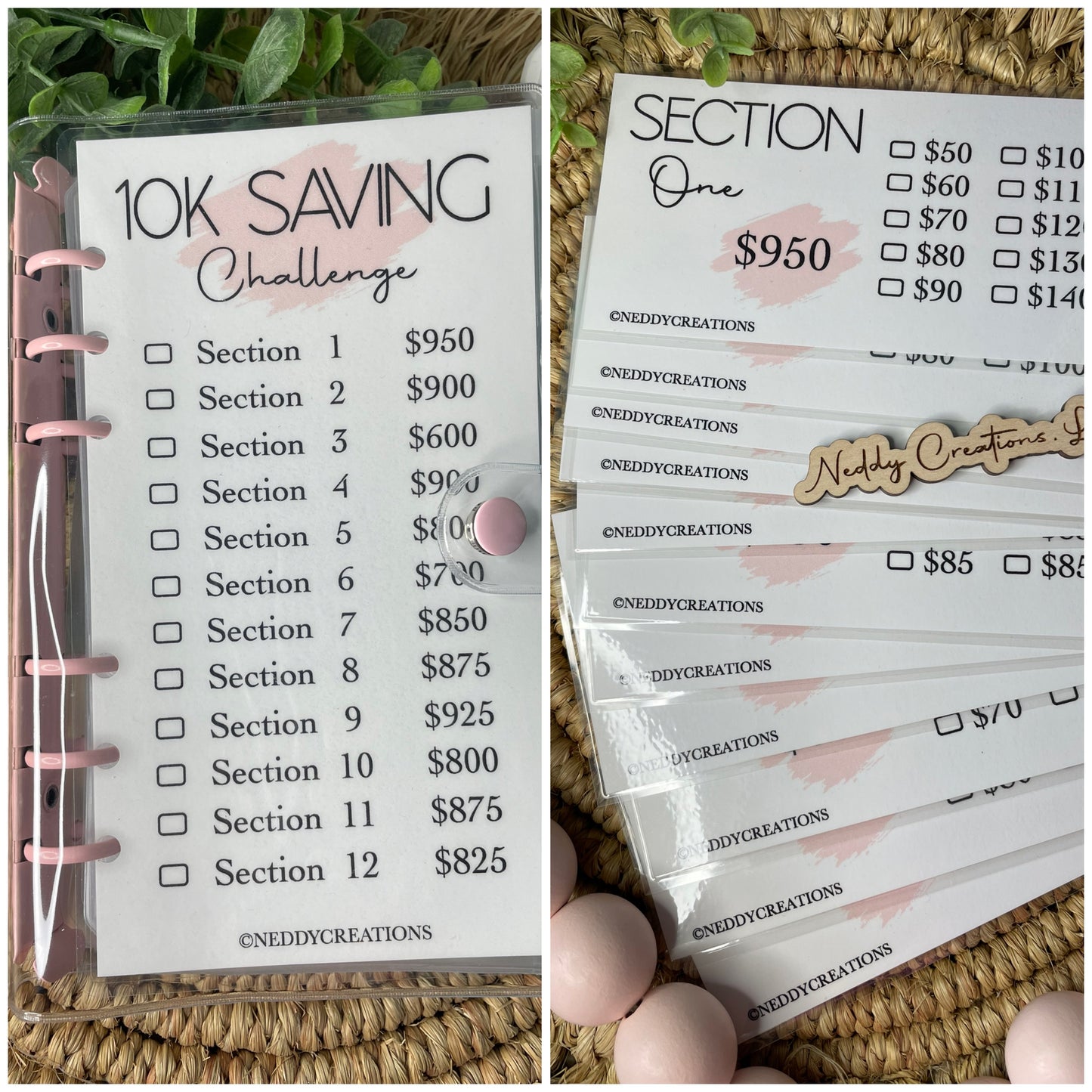 10K Saving Challenge Budget Binder