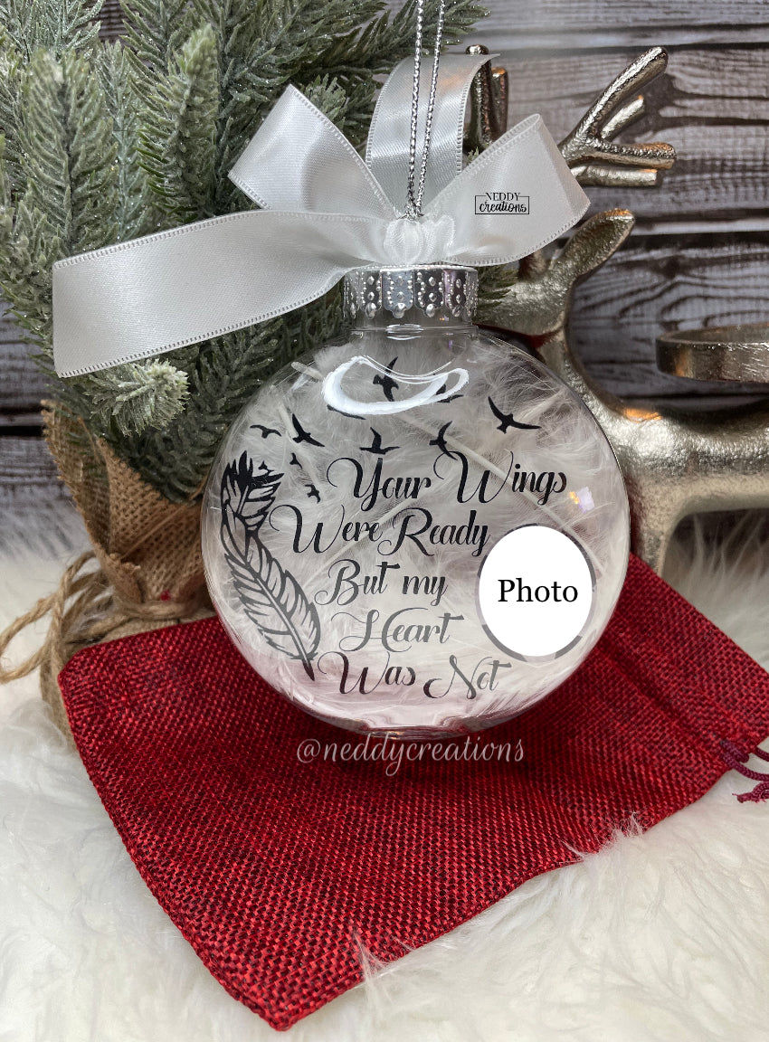 "Your Wings Were Ready" Memorial/Keepsake Ornament