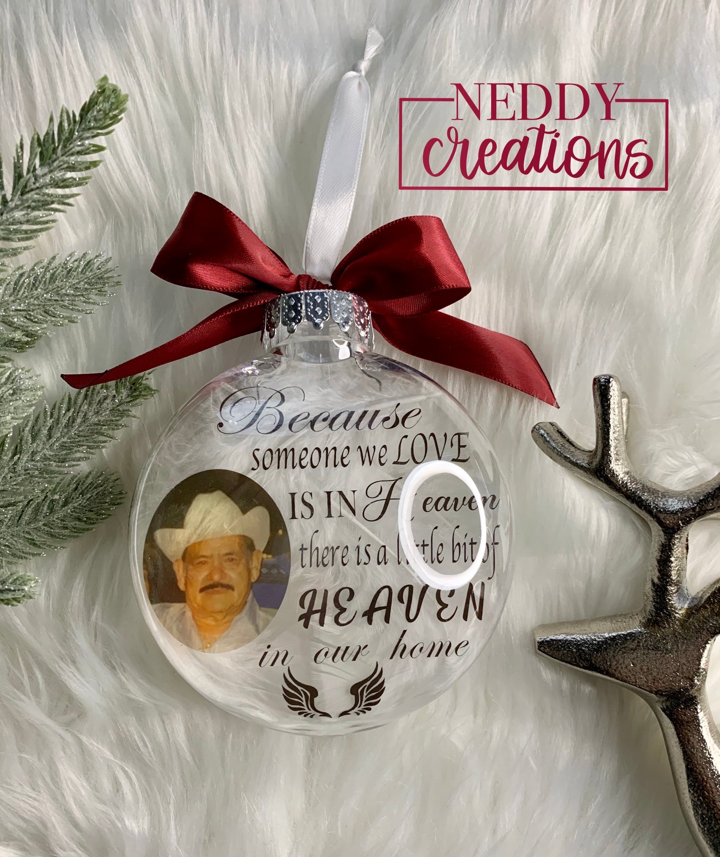 "Because Someone We Love" Memorial/Keepsake Ornament