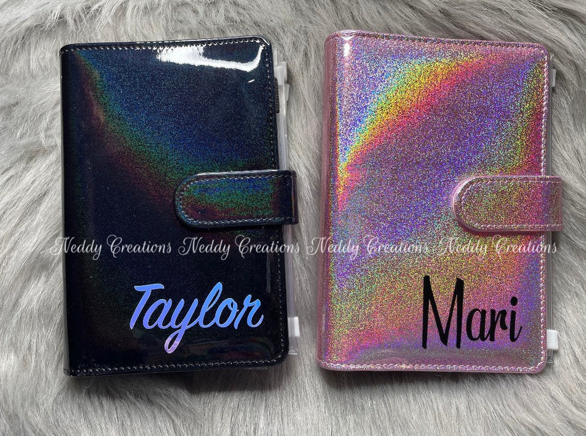 Budget Binder, Money Wallet, A6 Binder, Holographic Glitter Budget Cash Envelope Wallet, Cash Envelop System, Custom Budget Binder, Money