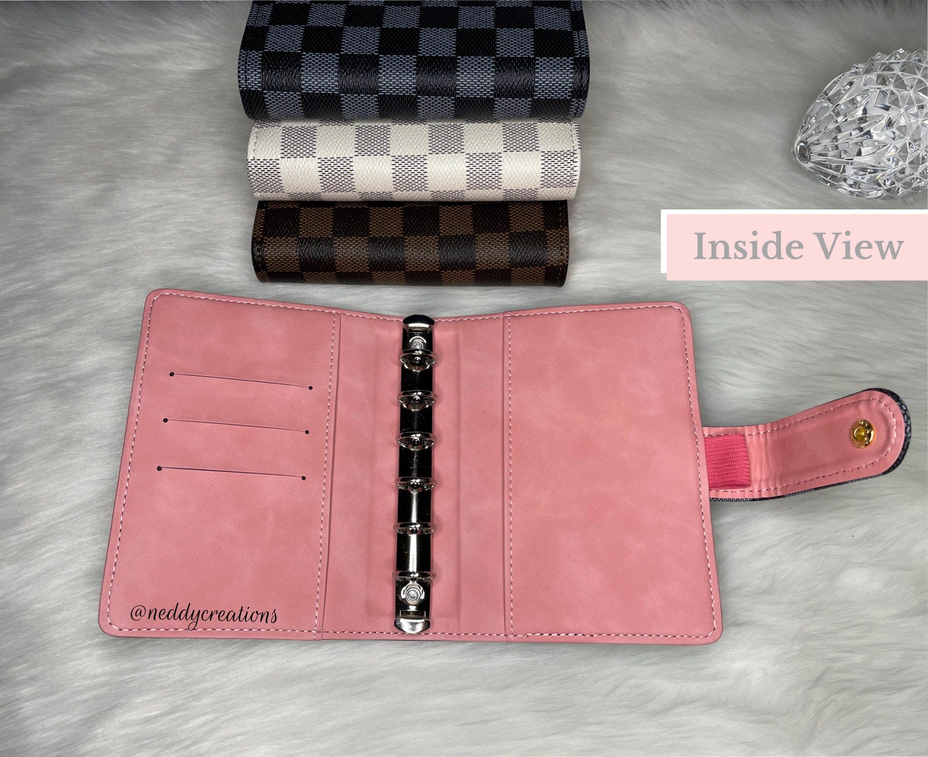 lv budget binder with zipper envelopes