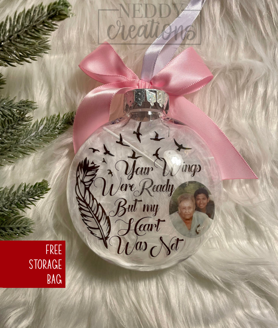 "Your Wings Were Ready" Memorial/Keepsake Ornament